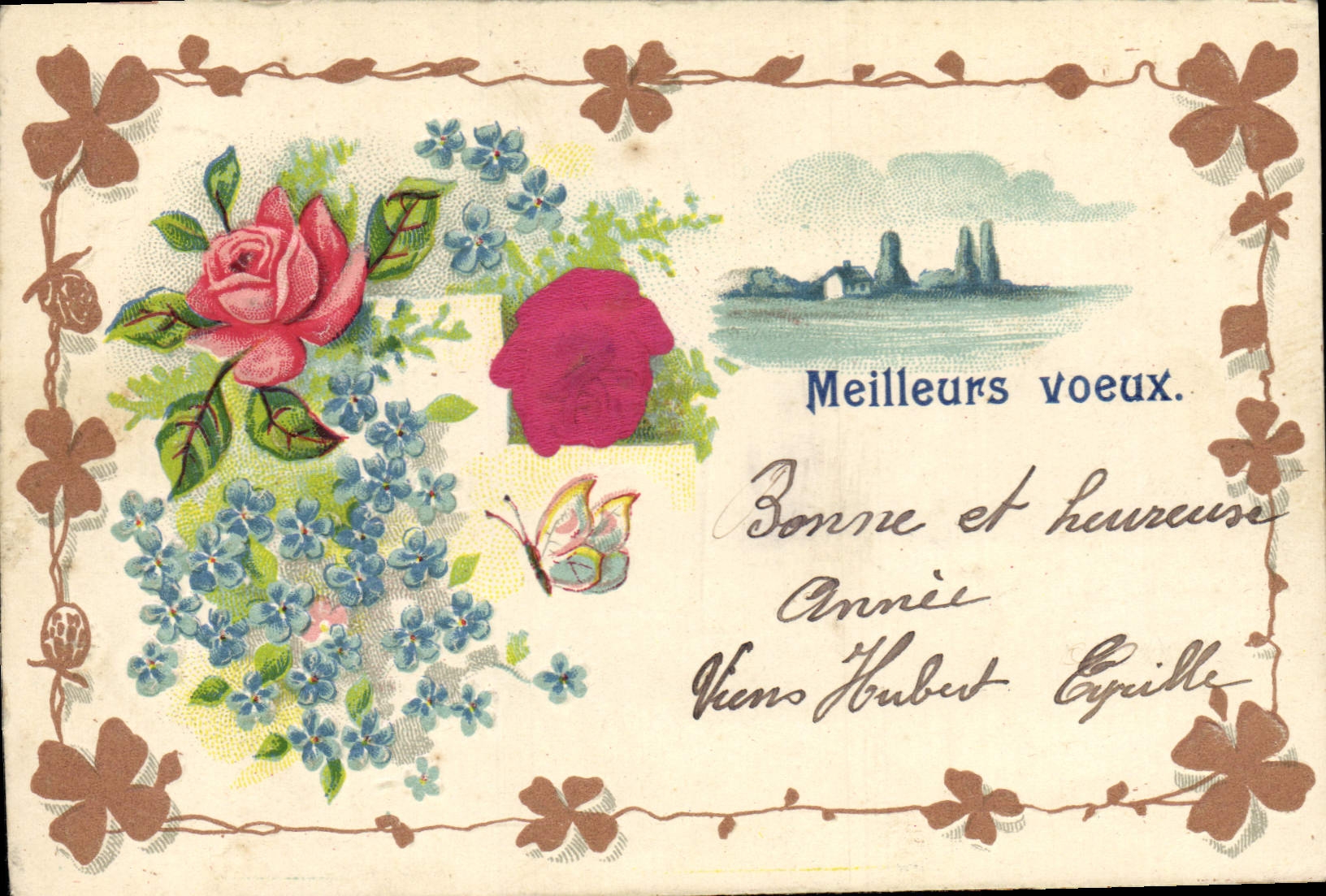 CPA Fantaisie Fleurs 