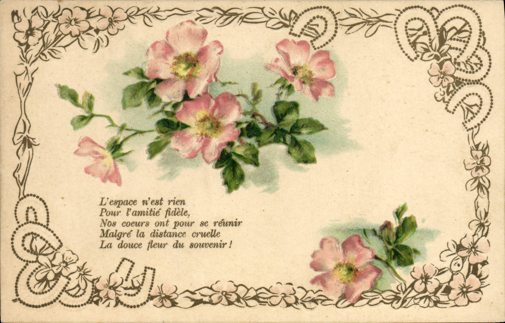 CPA Fantaisie Fleurs 