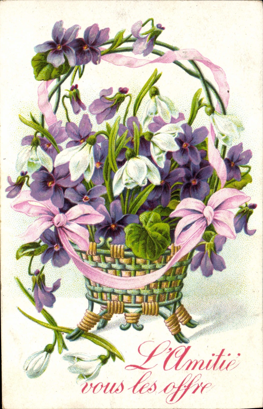 CPA Fantaisie Fleurs 