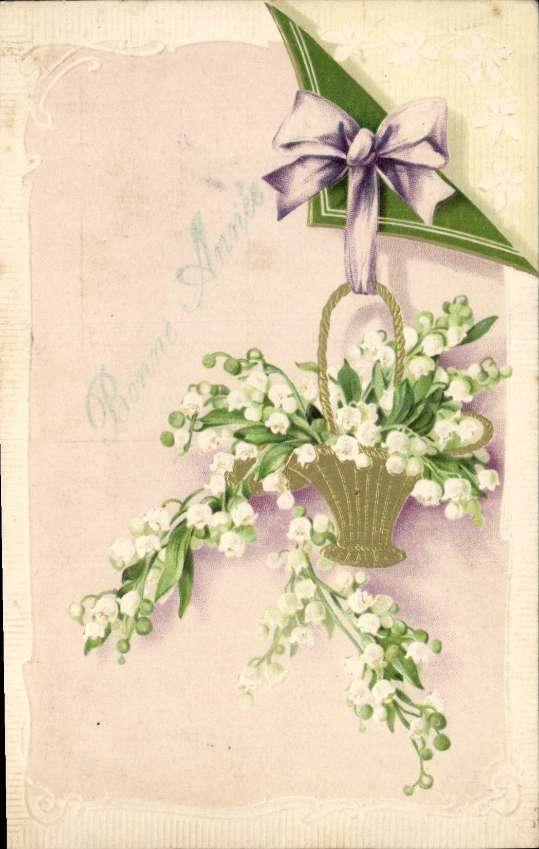 CPA Fantaisie Fleurs Muguet
