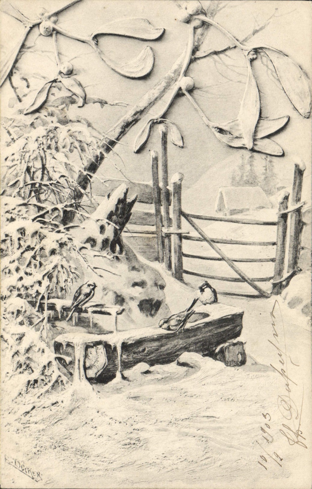 CPA Fantaisie Bonne annee 