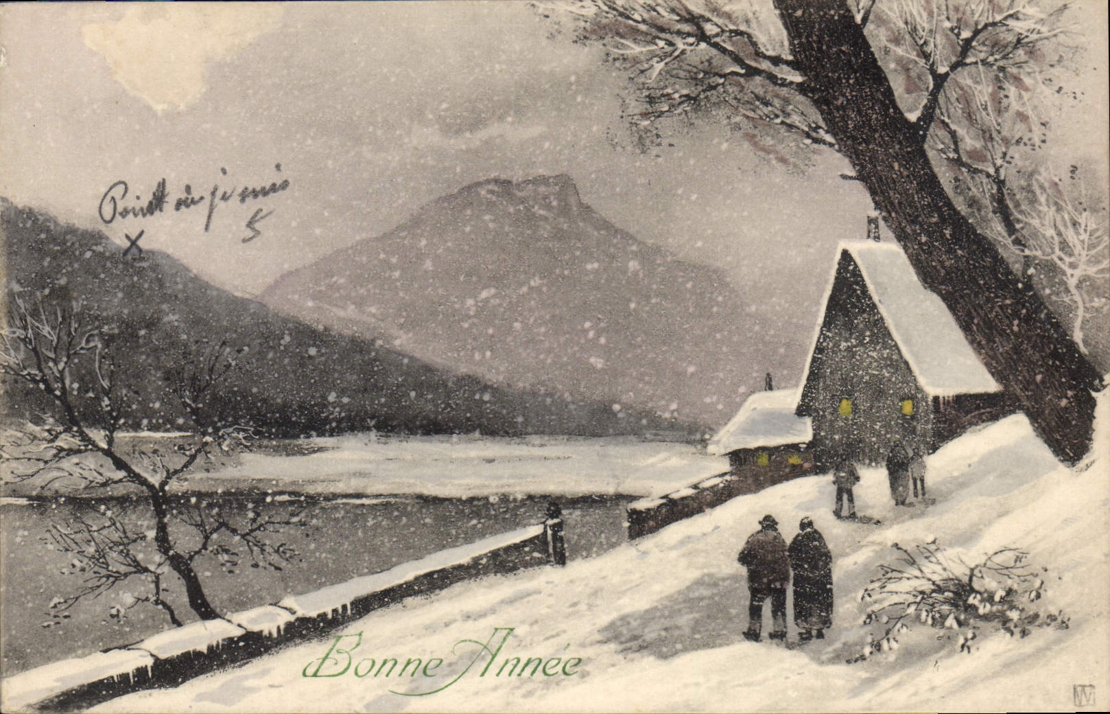 CPA Fantaisie Bonne annee 