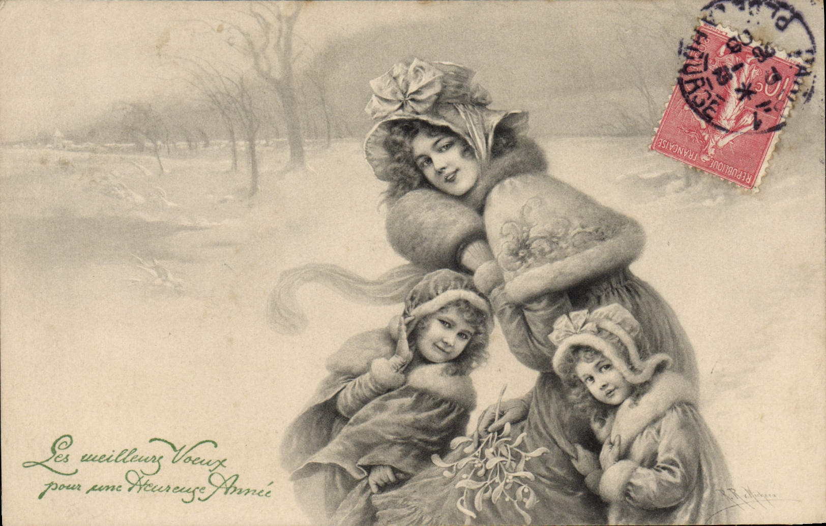 CPA Fantaisie Enfants Femme