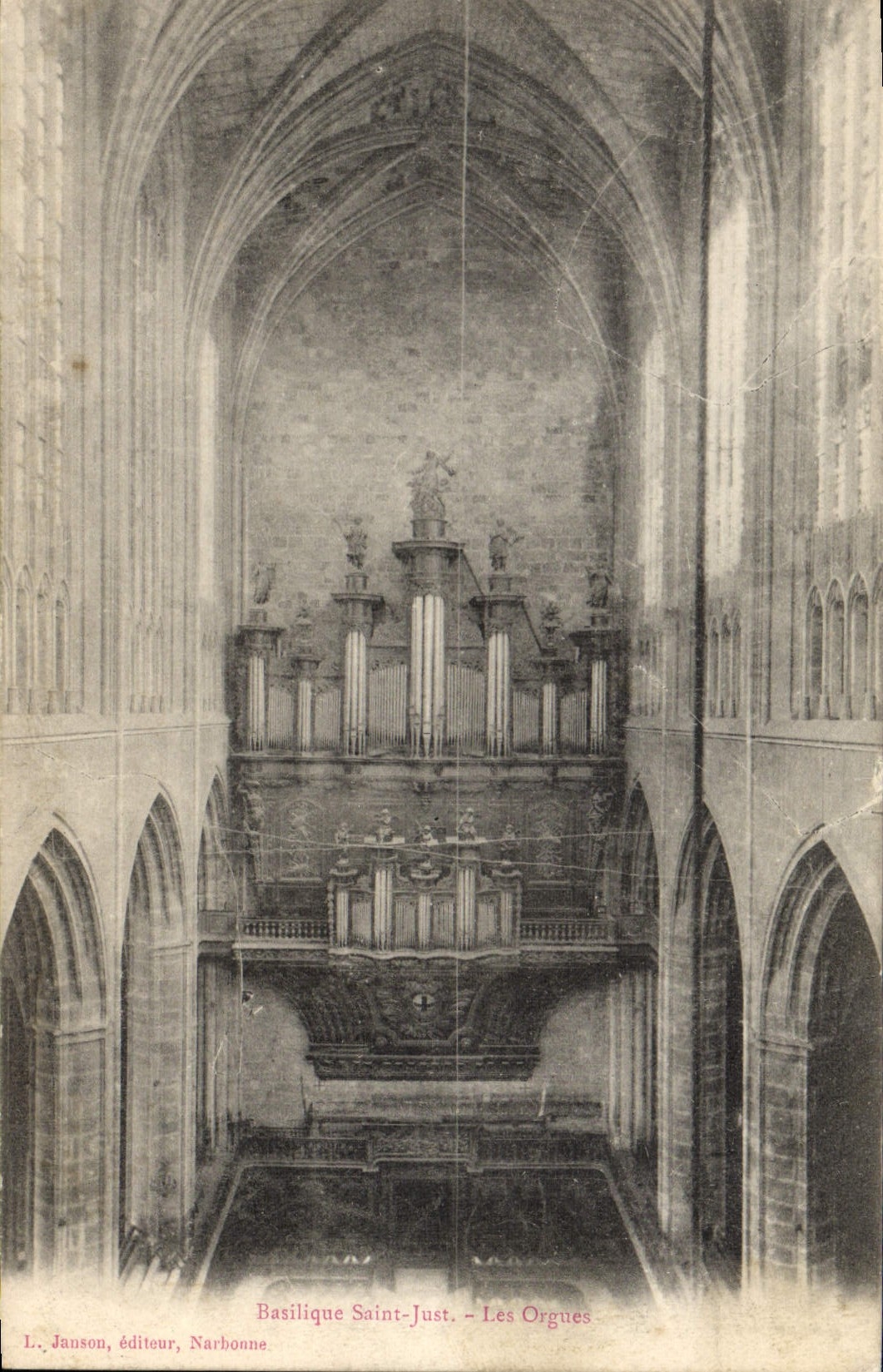 CPA Orgue Basilique Saint Just Les orgues