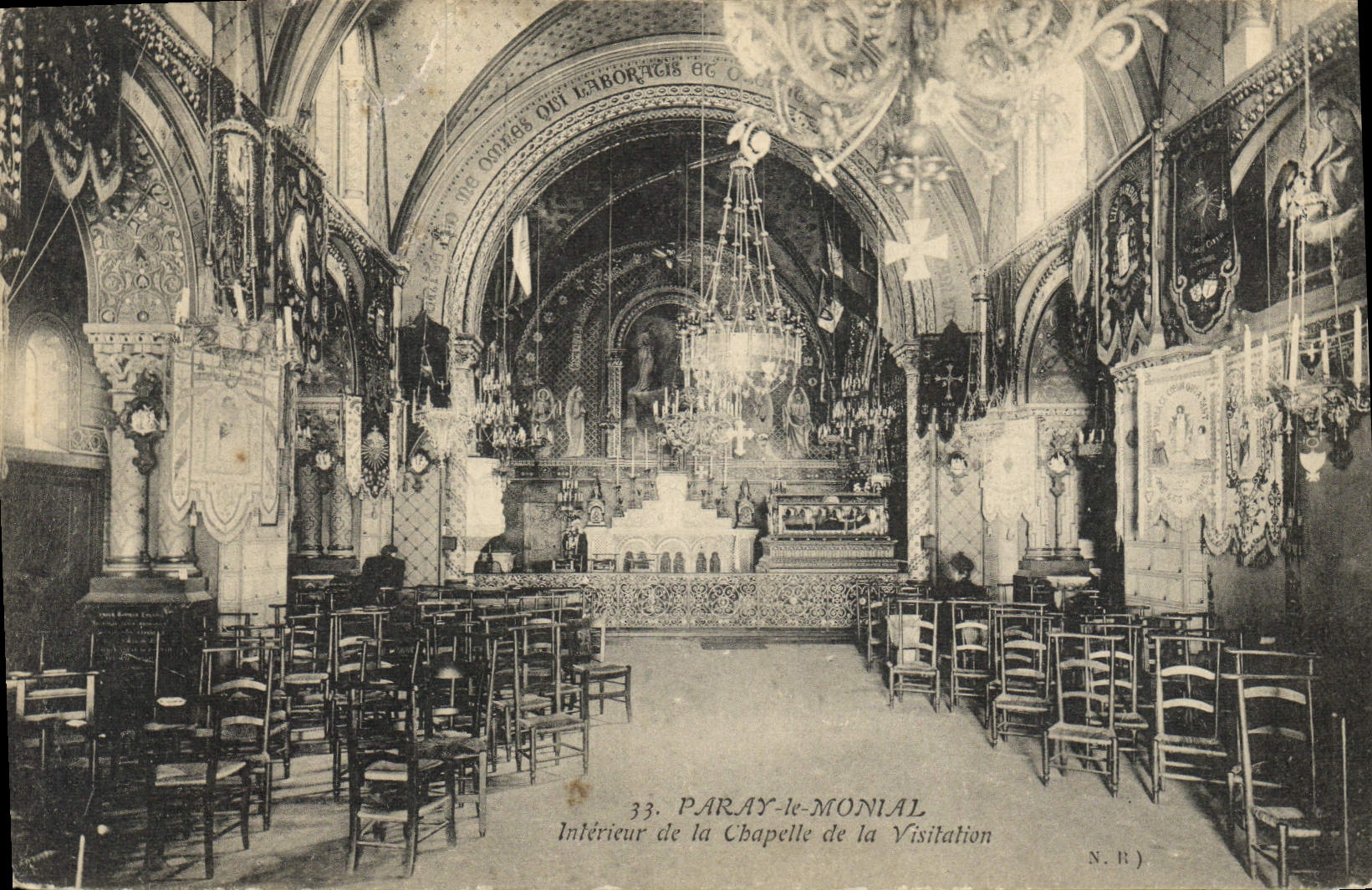 CPA Orgue Paray Le Monial Interieur de la chapelle de la Visitation