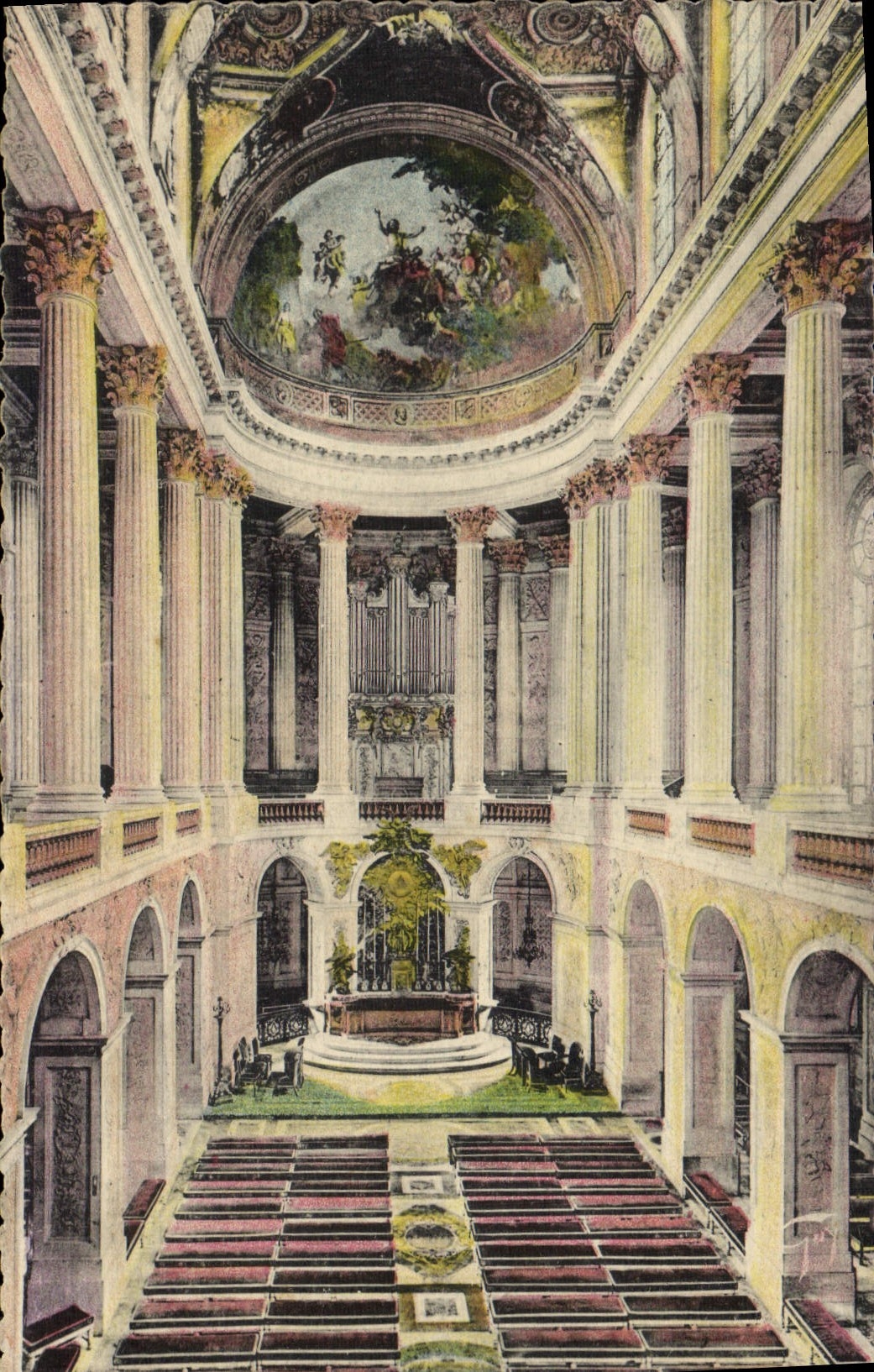 CPA Orgue Versailles Interieur de la chapelle