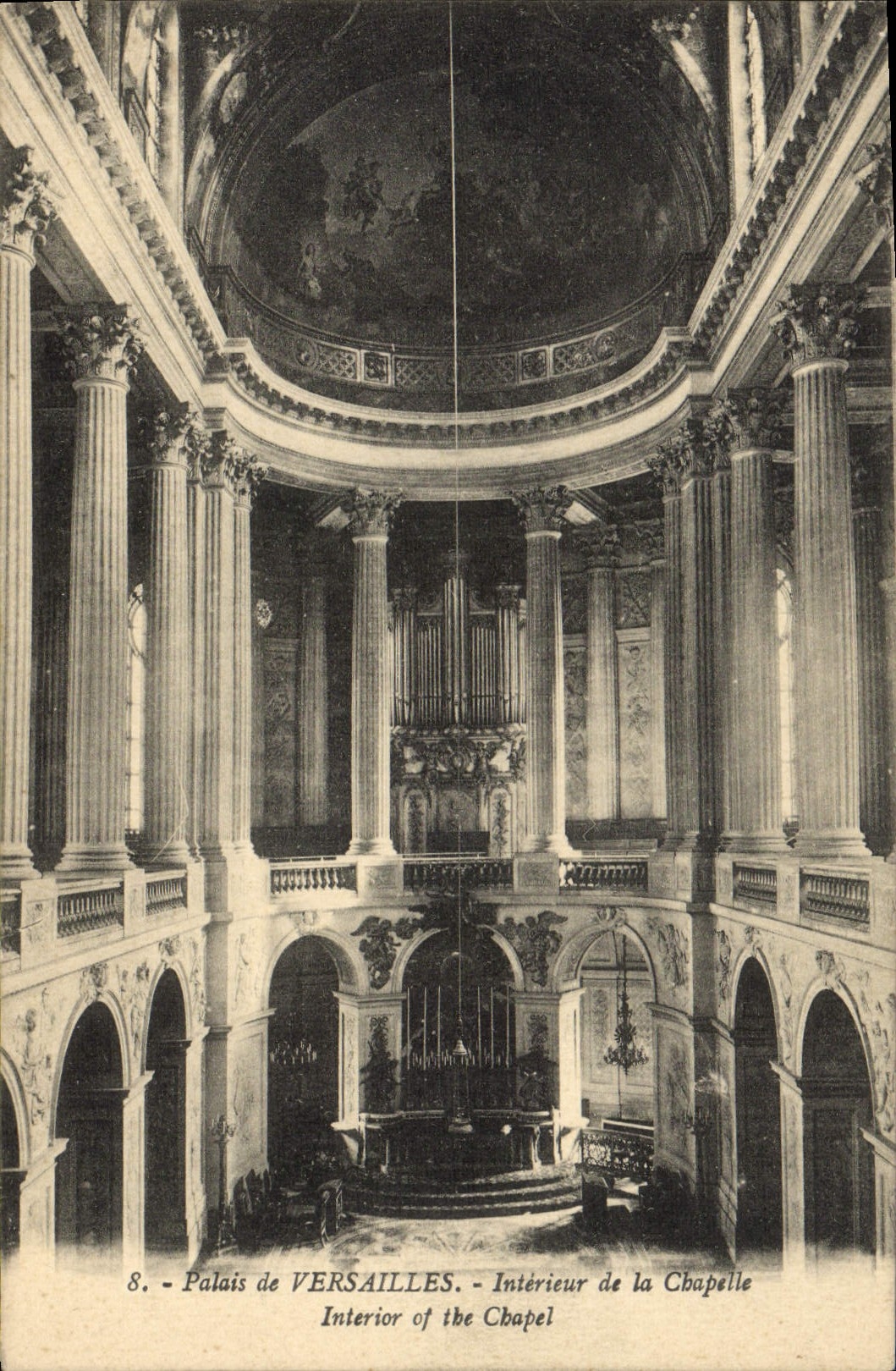 CPA Orgue Palais de Versailles Interieur de la chapelle