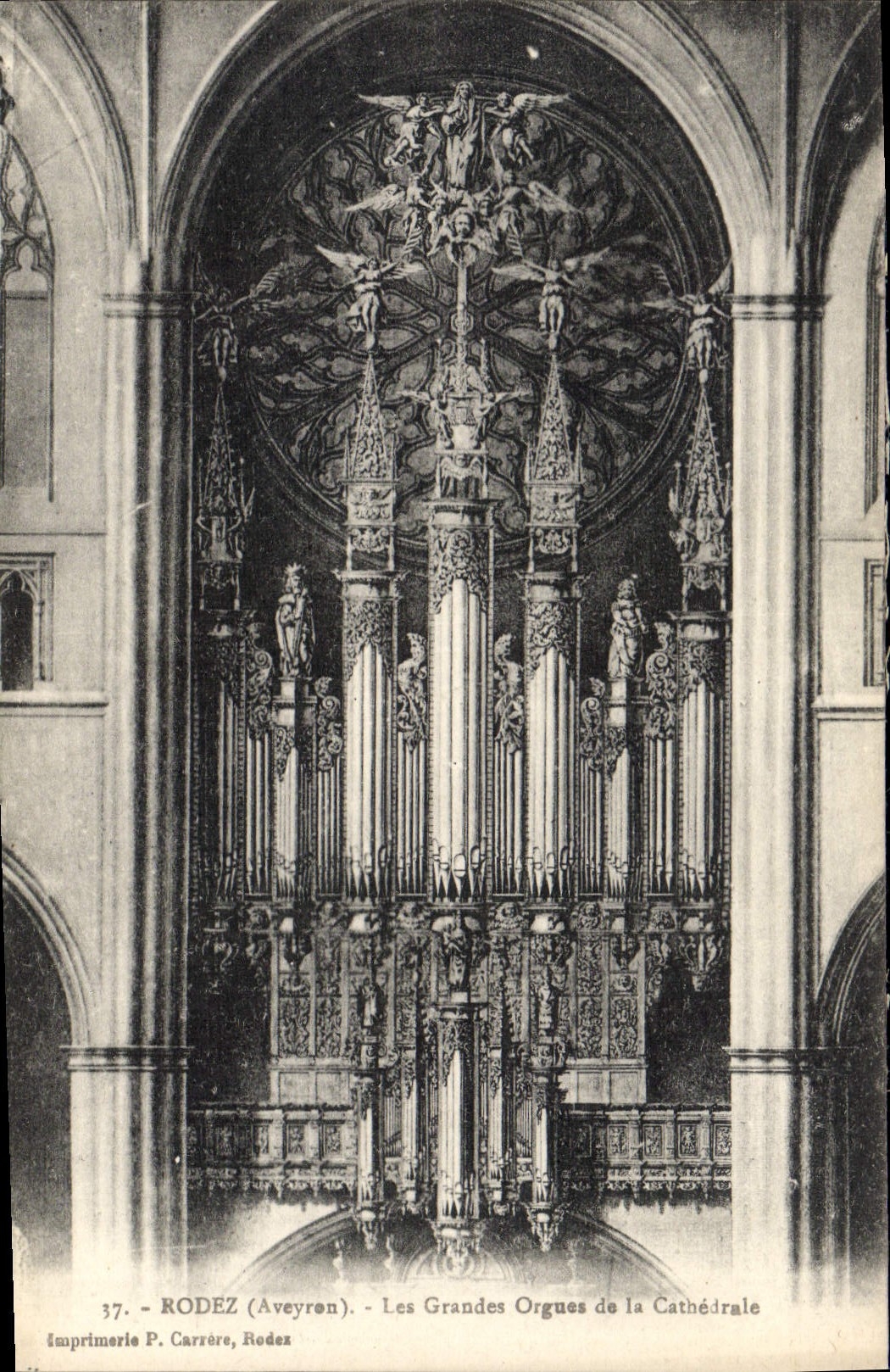CPA Orgue Rodez Les grandes orgues de la cathedrale