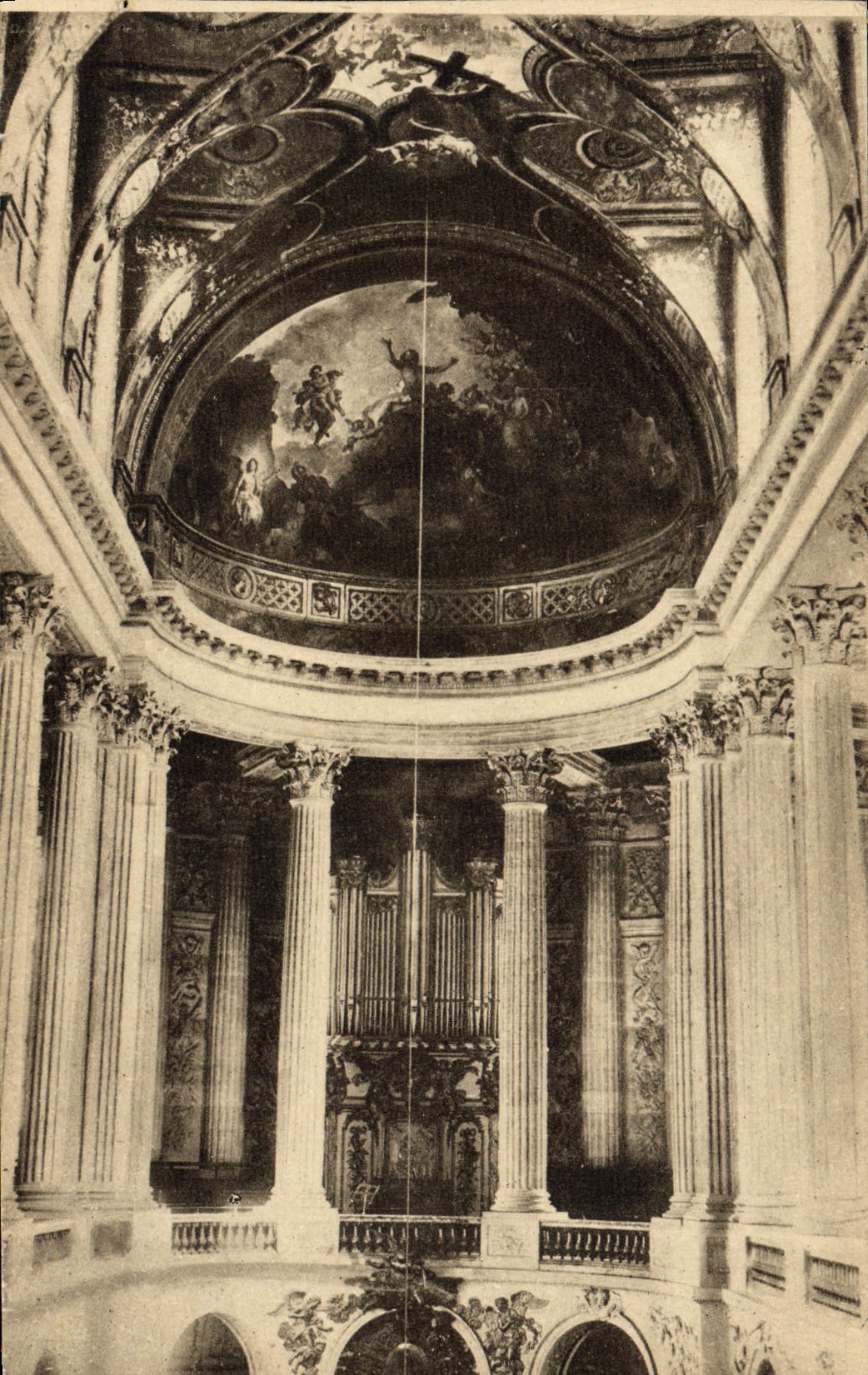 CPA Orgue Palais de Versailles Interieur de la chapelle