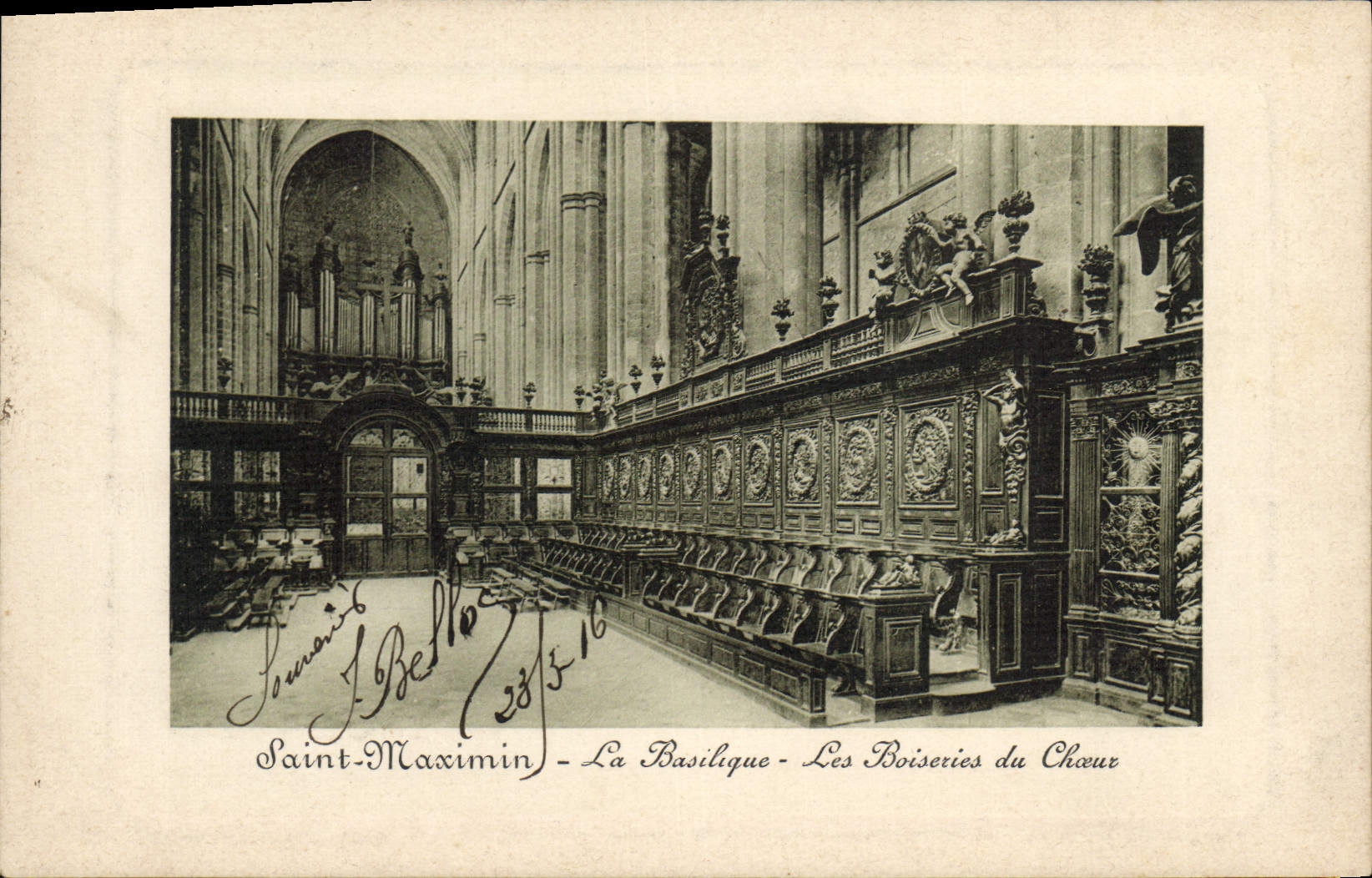 CPA Orgue Saint Maximin La basilique Les boiseries du choeur 