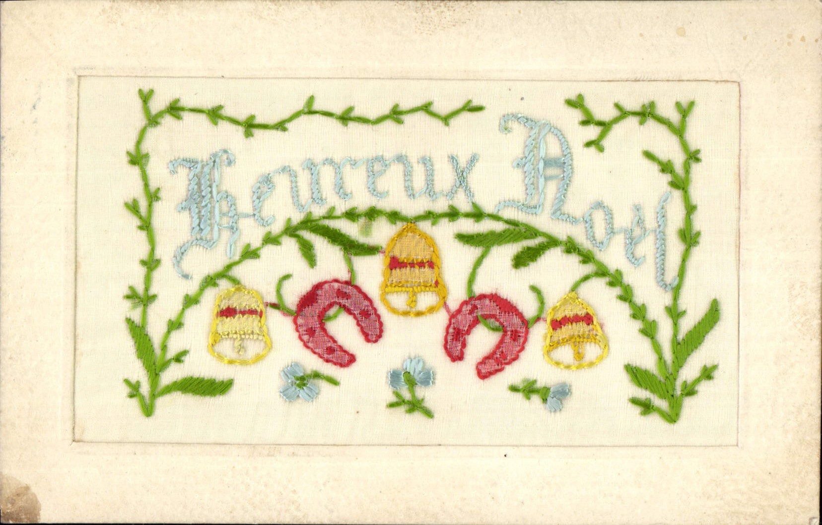 Vintage Postcard Fantaisie Toilee Horseshoe