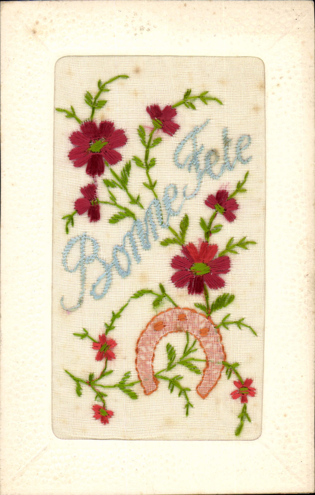 CPA Fantaisie Toilee Fer a cheval