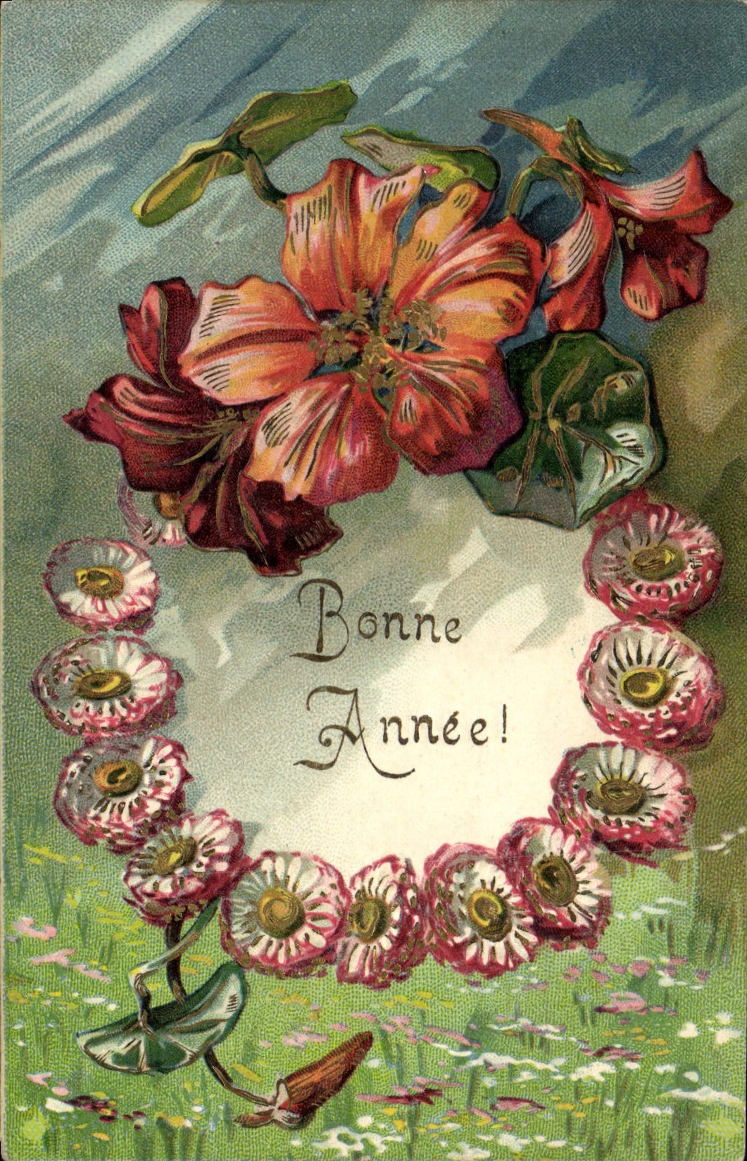 CPA Fantaisie Fleurs 