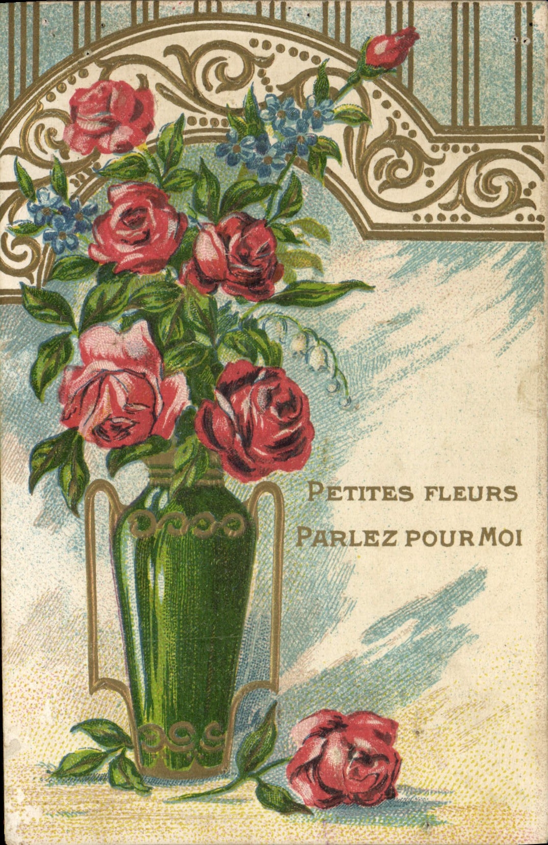 CPA Fantaisie Fleurs 