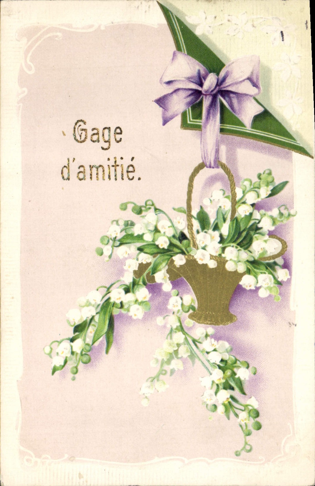 CPA Fantaisie Fleurs Muguet