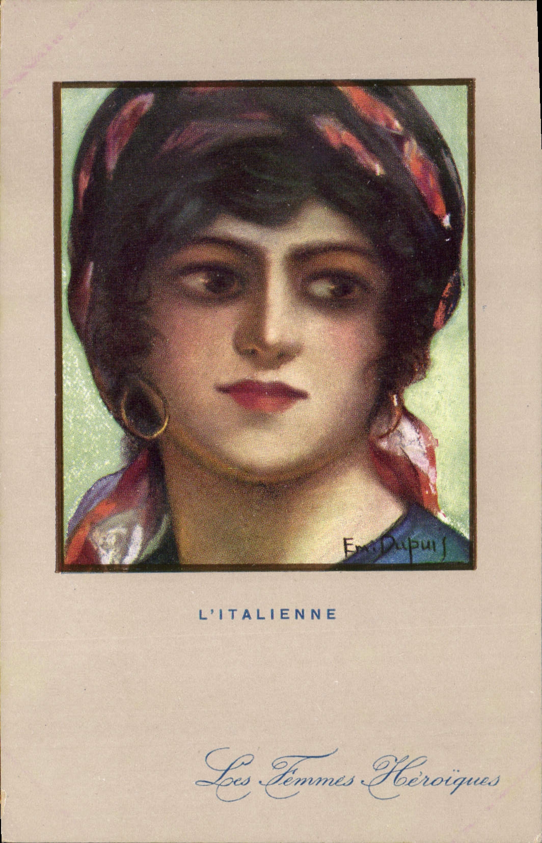 CPA Fantaisie Illustrateur Dupuis L'Italienne Italie Italia