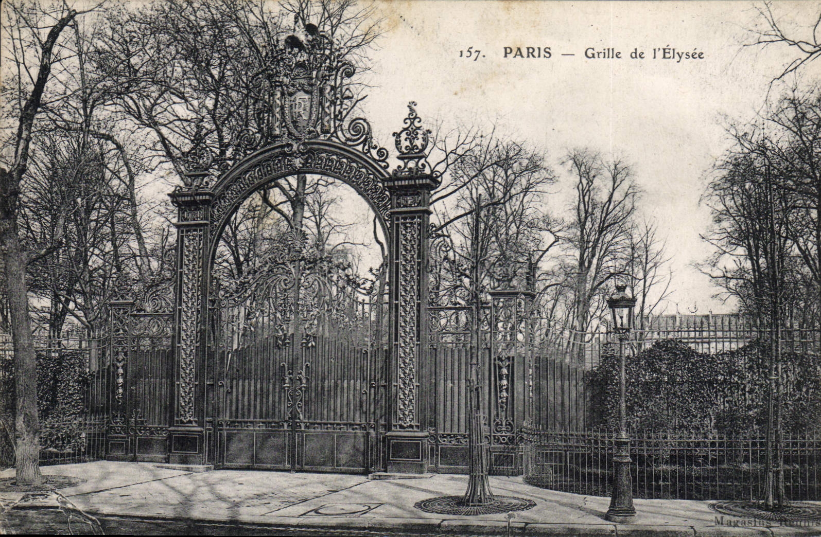 CPA Paris Grille de l'Elysee