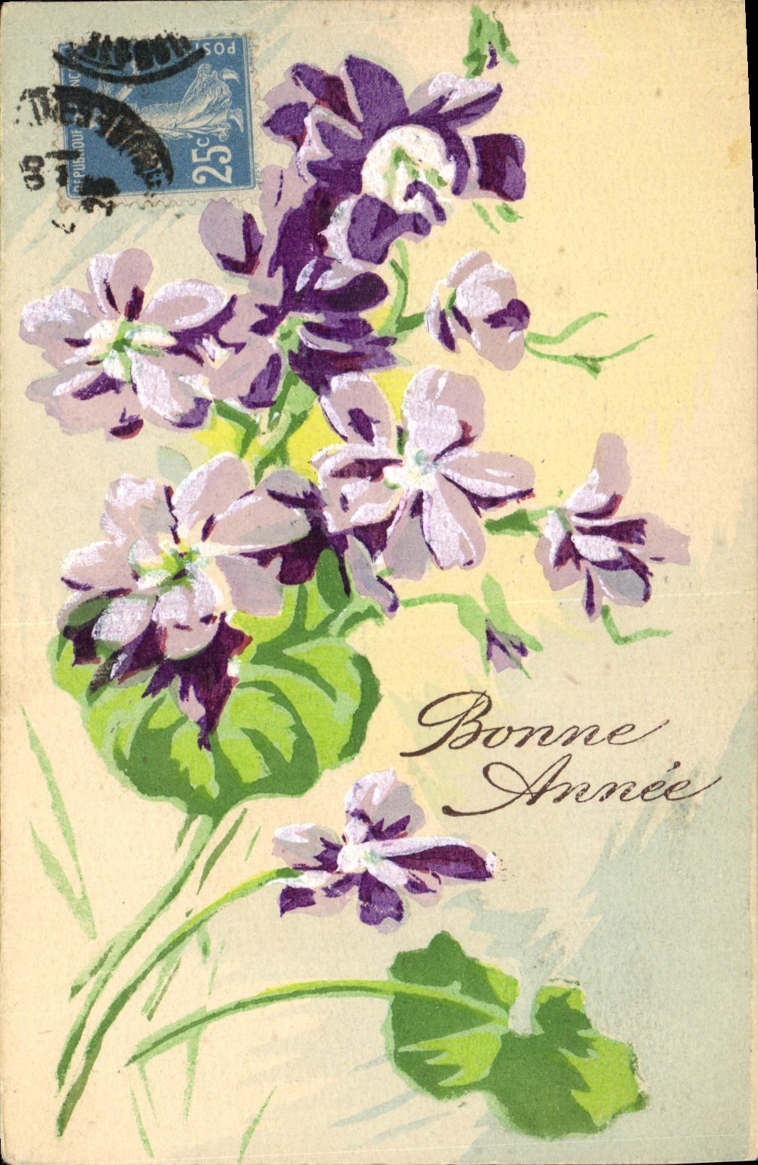 CPA Fantaisie (dessin a la main) Fleurs