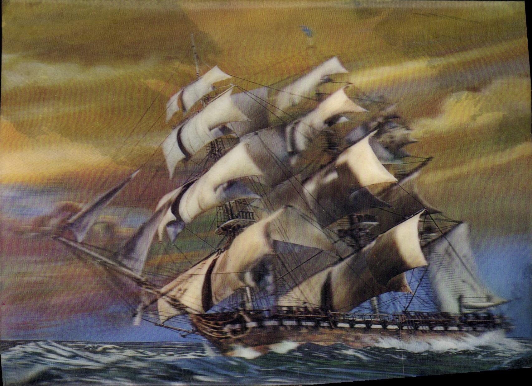 CPM Fantaisie Bateau Voilier (décor en relief)