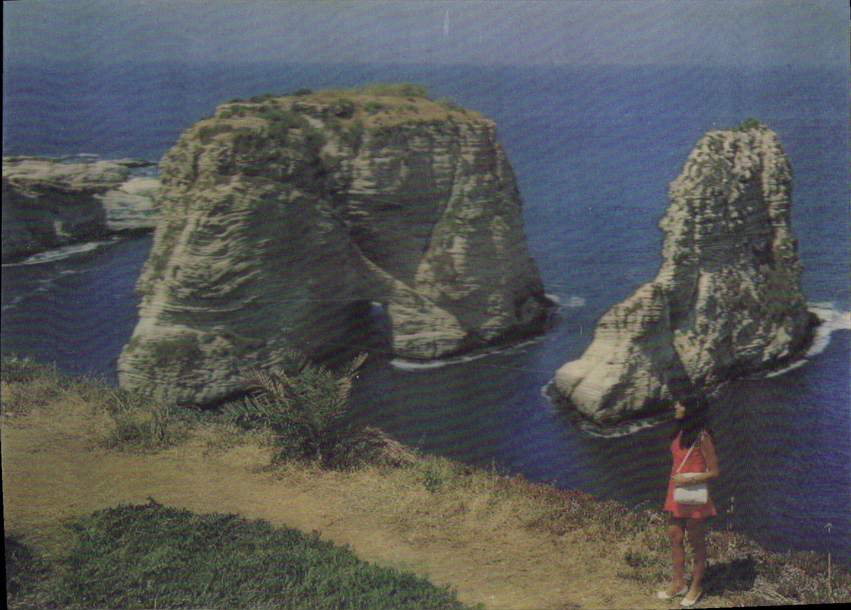 Modern Postcard Fantasy Beirut Cave with the pigeons Lebanon Lebanon