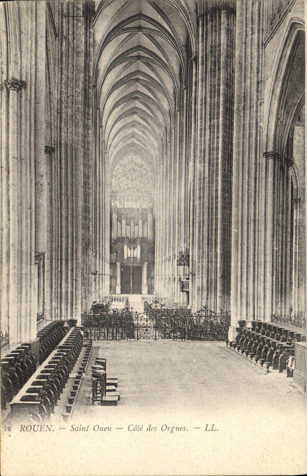 Postal Órgano Ruán Santo Ouen Cuota de los órganos