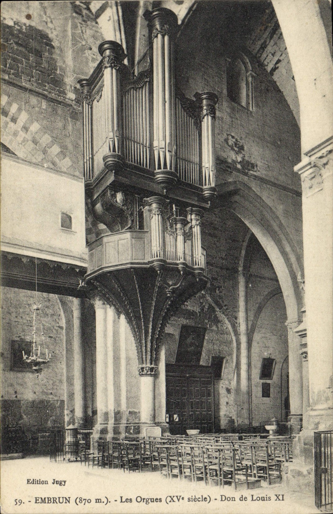 CPA Orgue Embrun Les orgues Don de Louis XI