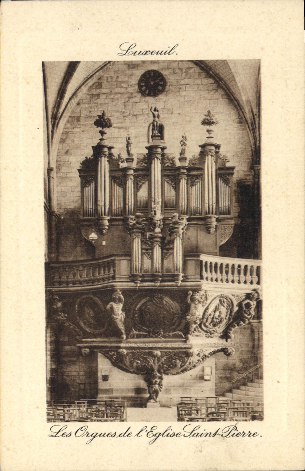 CPA Orgue Luxeuil Les orgues de l'eglise Saint Pierre