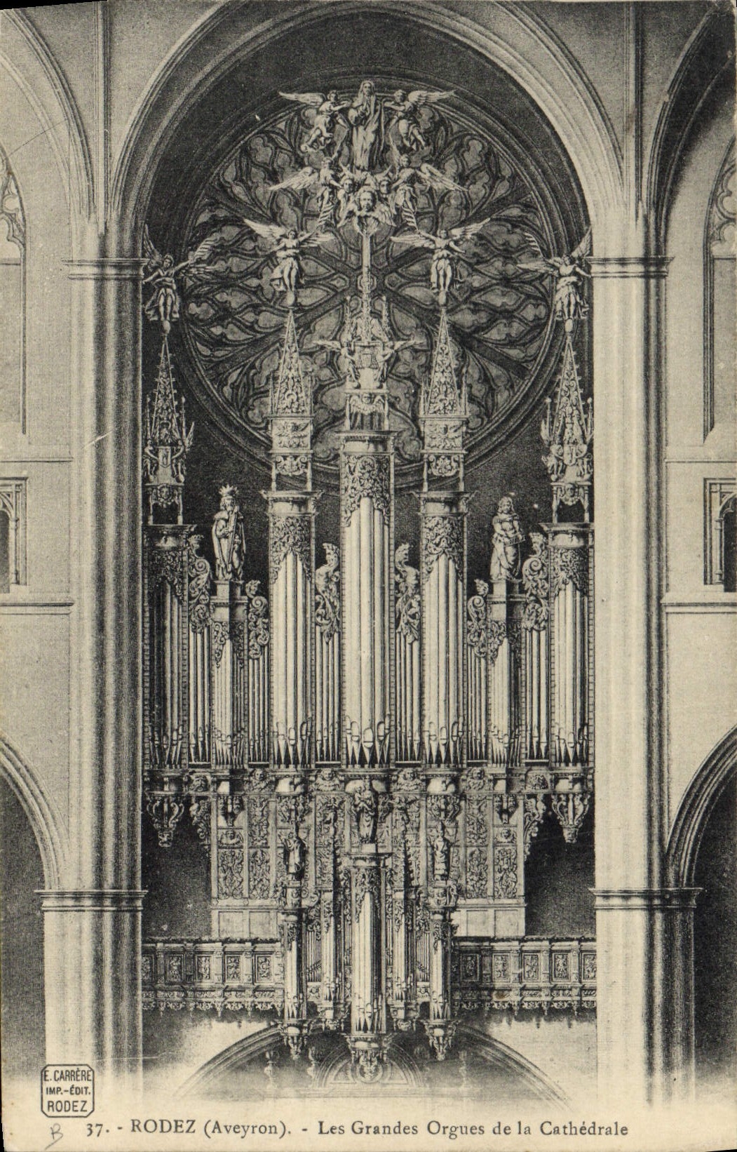 CPA Orgue Rodez Les grands orgues de la cathedrale 