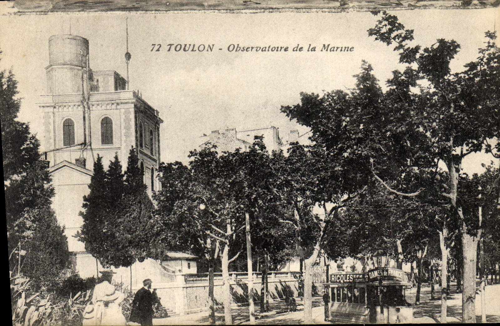 CPA Phare Toulon Observatoire de la Marine Tramway Ricqles