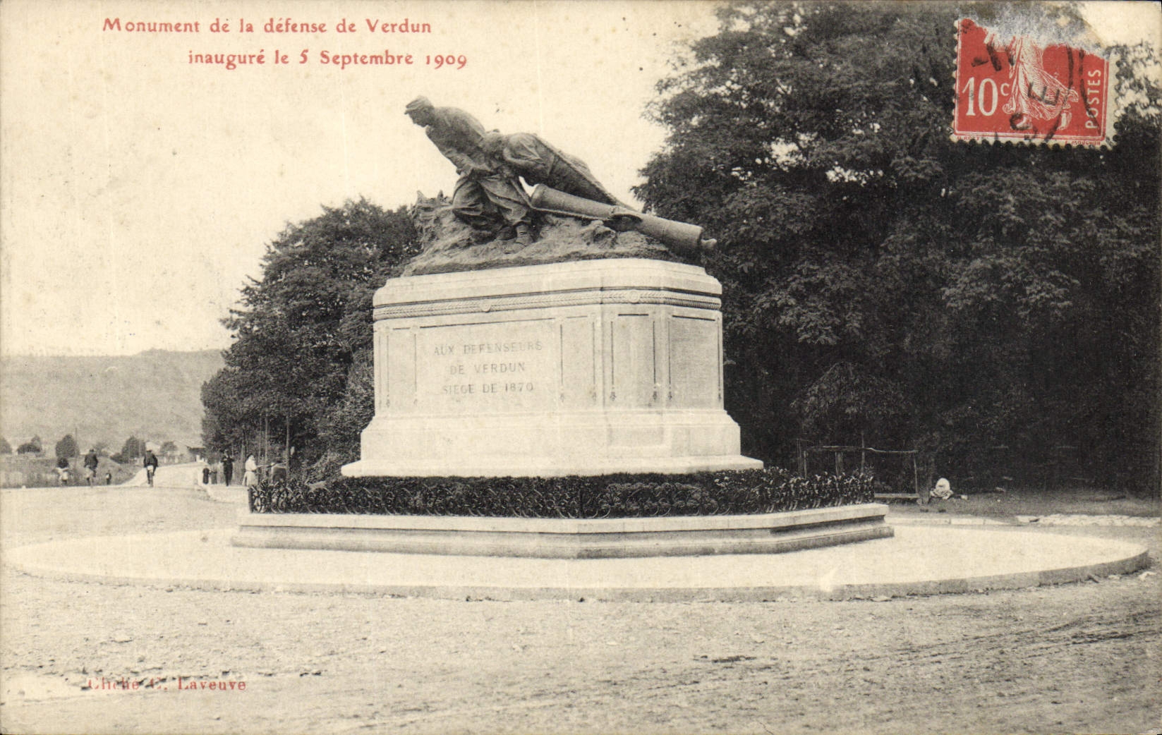 Vintage Postcard Militaria Monument of the defense of Verdun