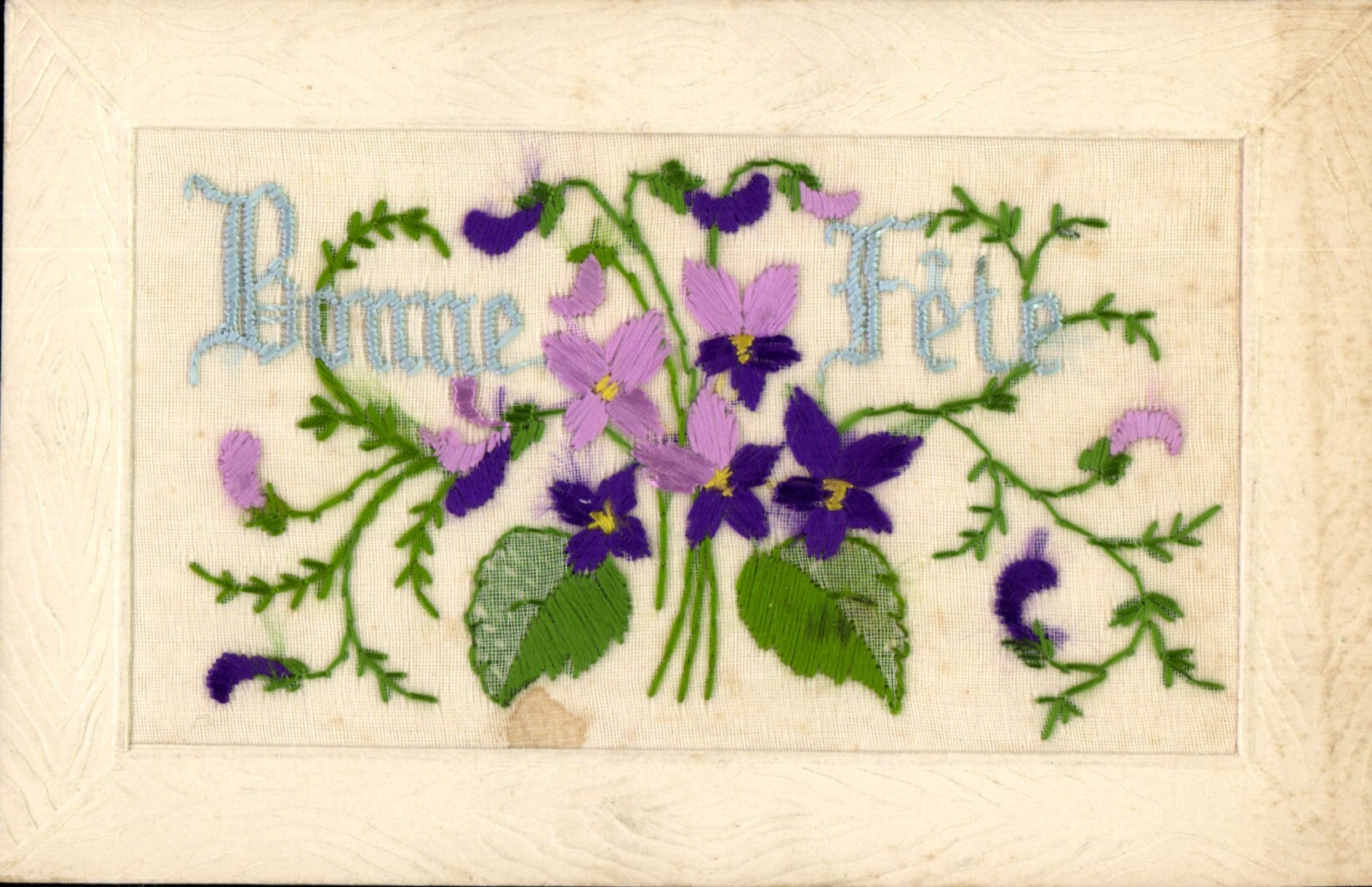 CPA Fantaisie Toilee Fleurs 