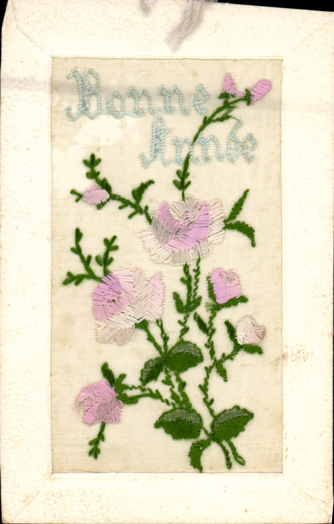 CPA Fantaisie Toilee Fleurs 