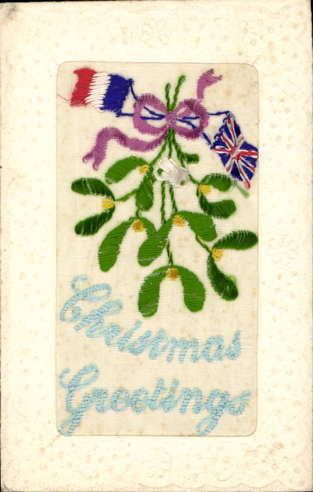 CPA Fantaisie Toilee Fleurs 