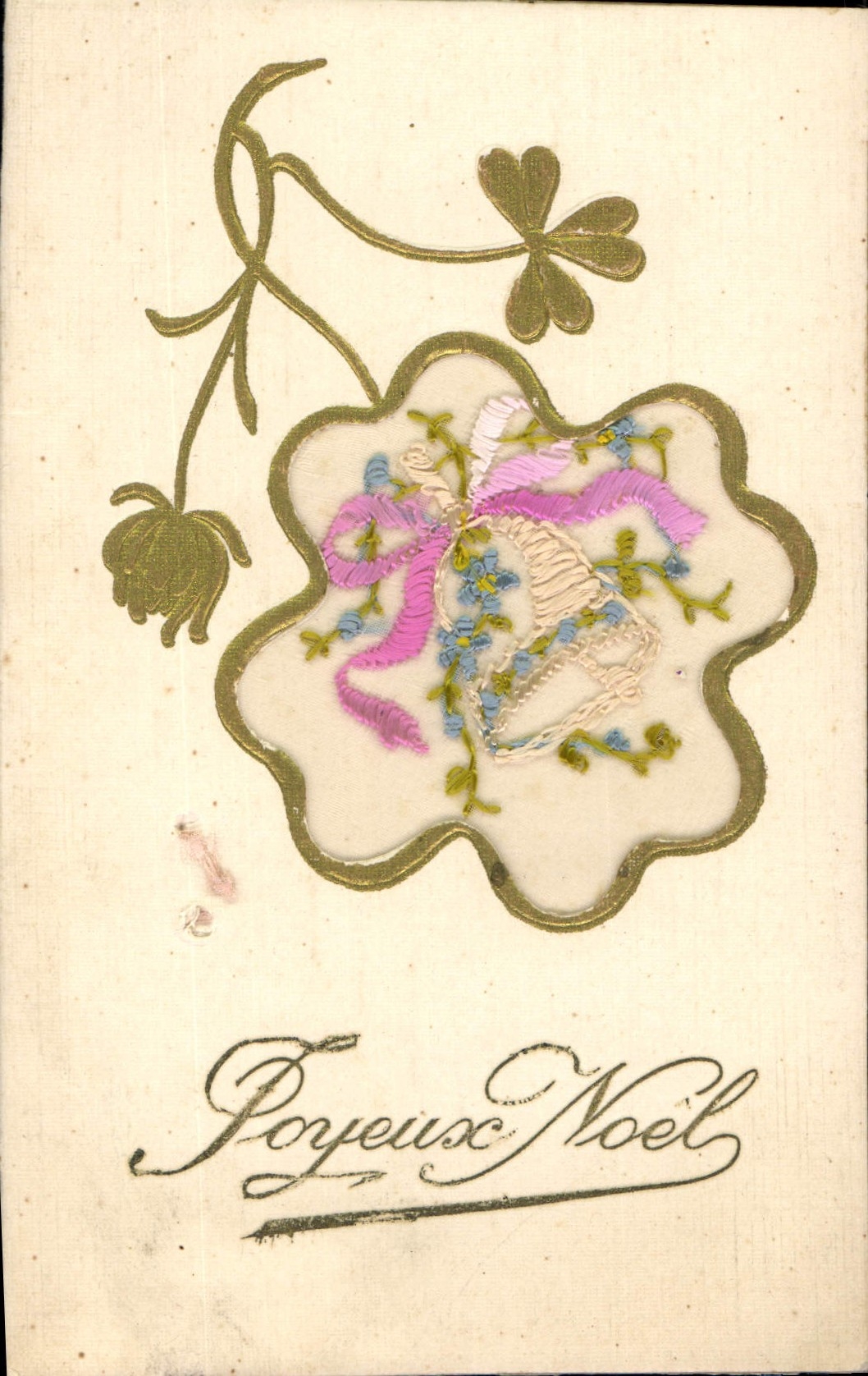 CPA Fantaisie Toilee Fleurs 