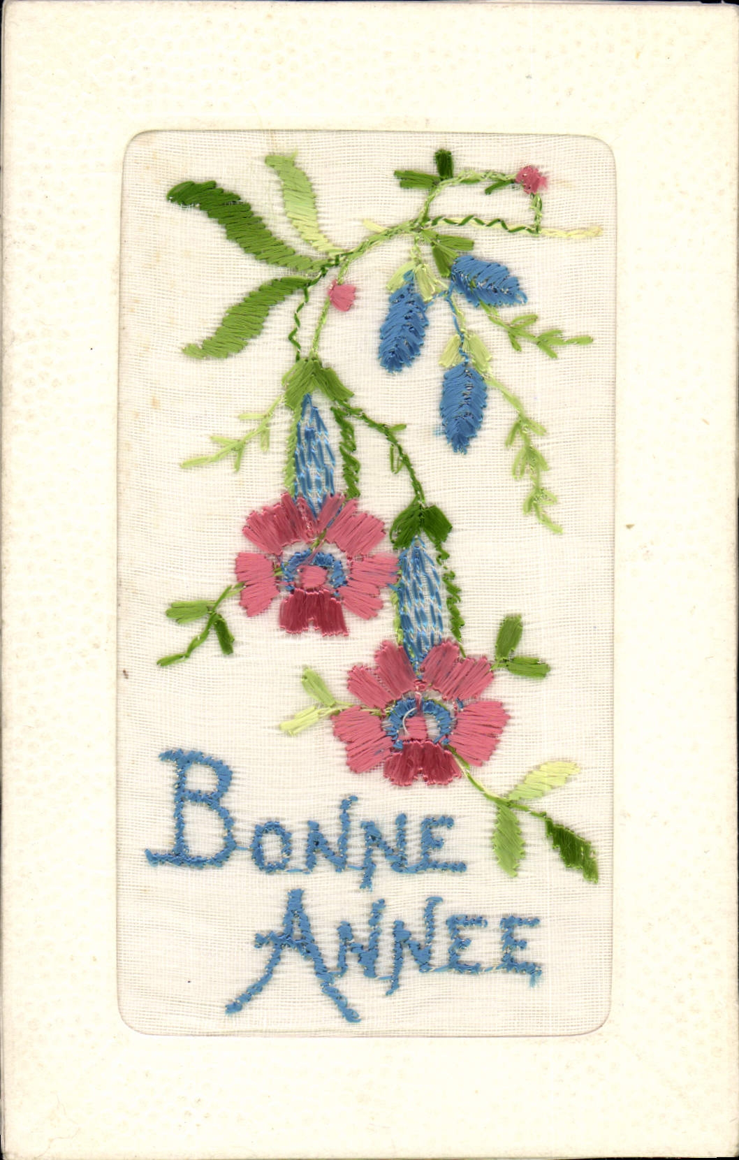 CPA Fantaisie Toilee Fleurs 