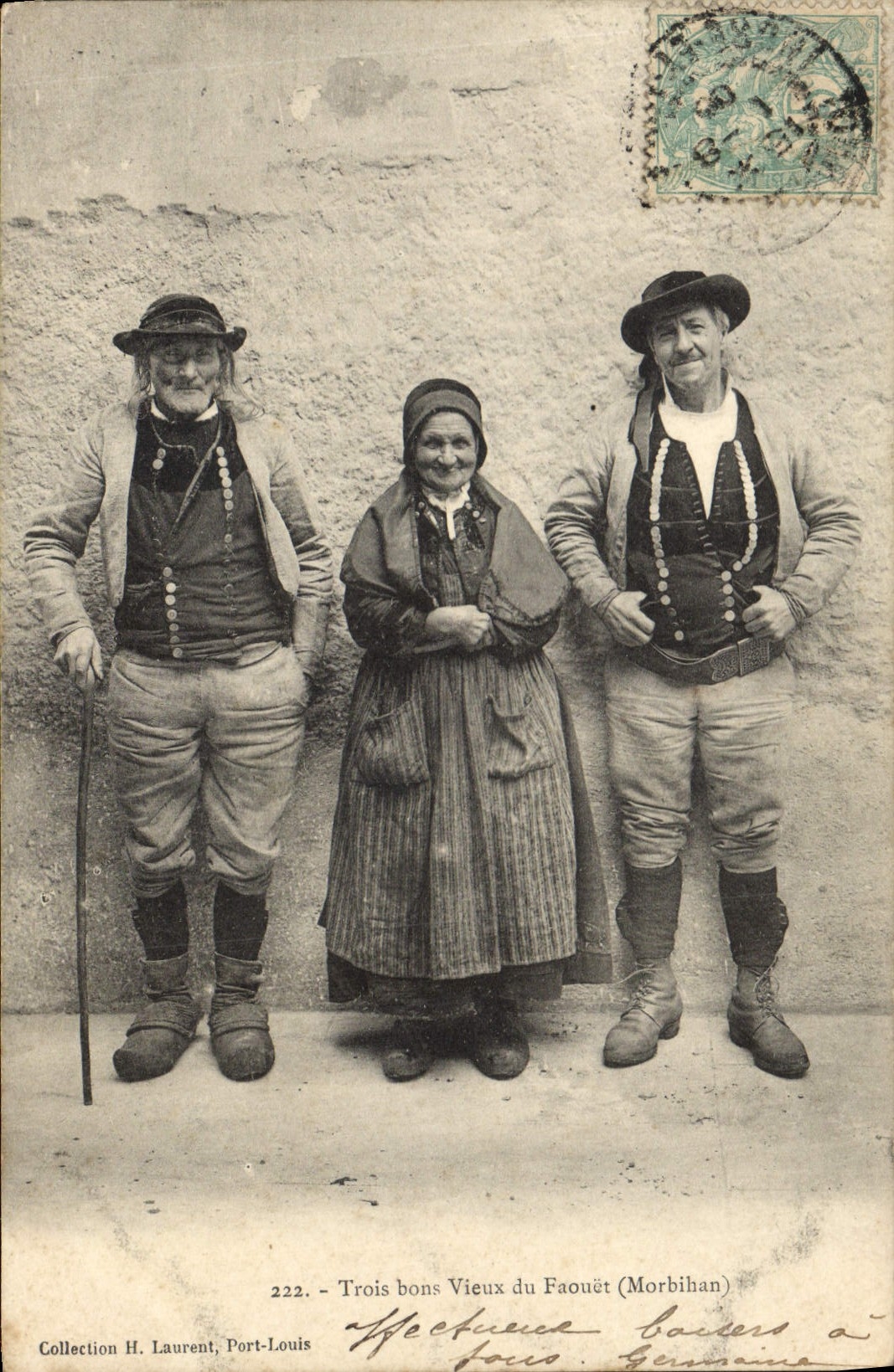 CPA Folklore Trois Bons Vieux du Faouet Morbihan