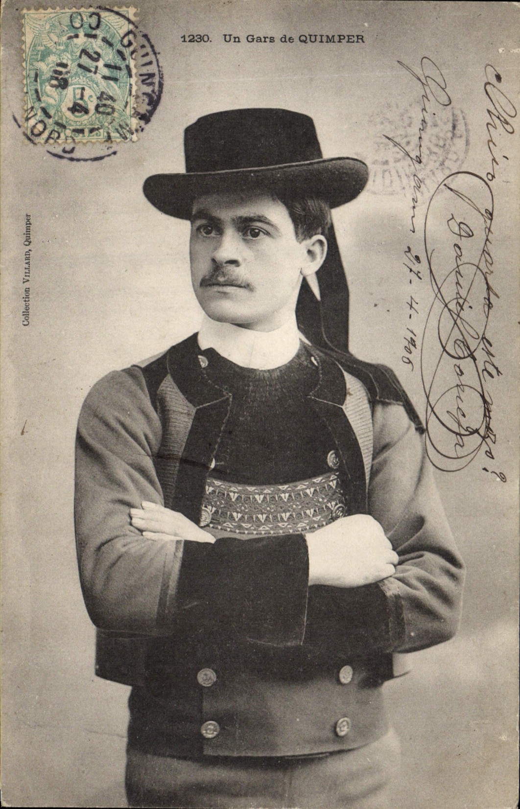 CPA Folklore Un gars de Quimper