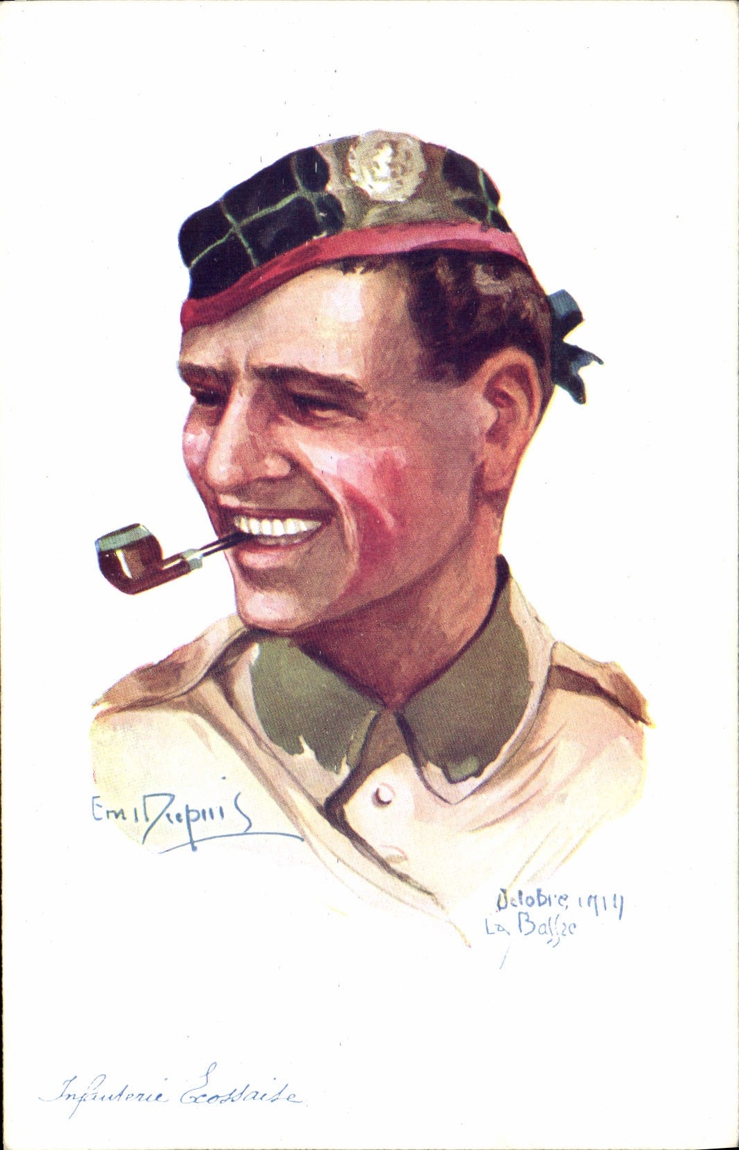CPA Fantaisie Illustrateur Dupuis Militaria Infanterie Ecossaise Ecosse