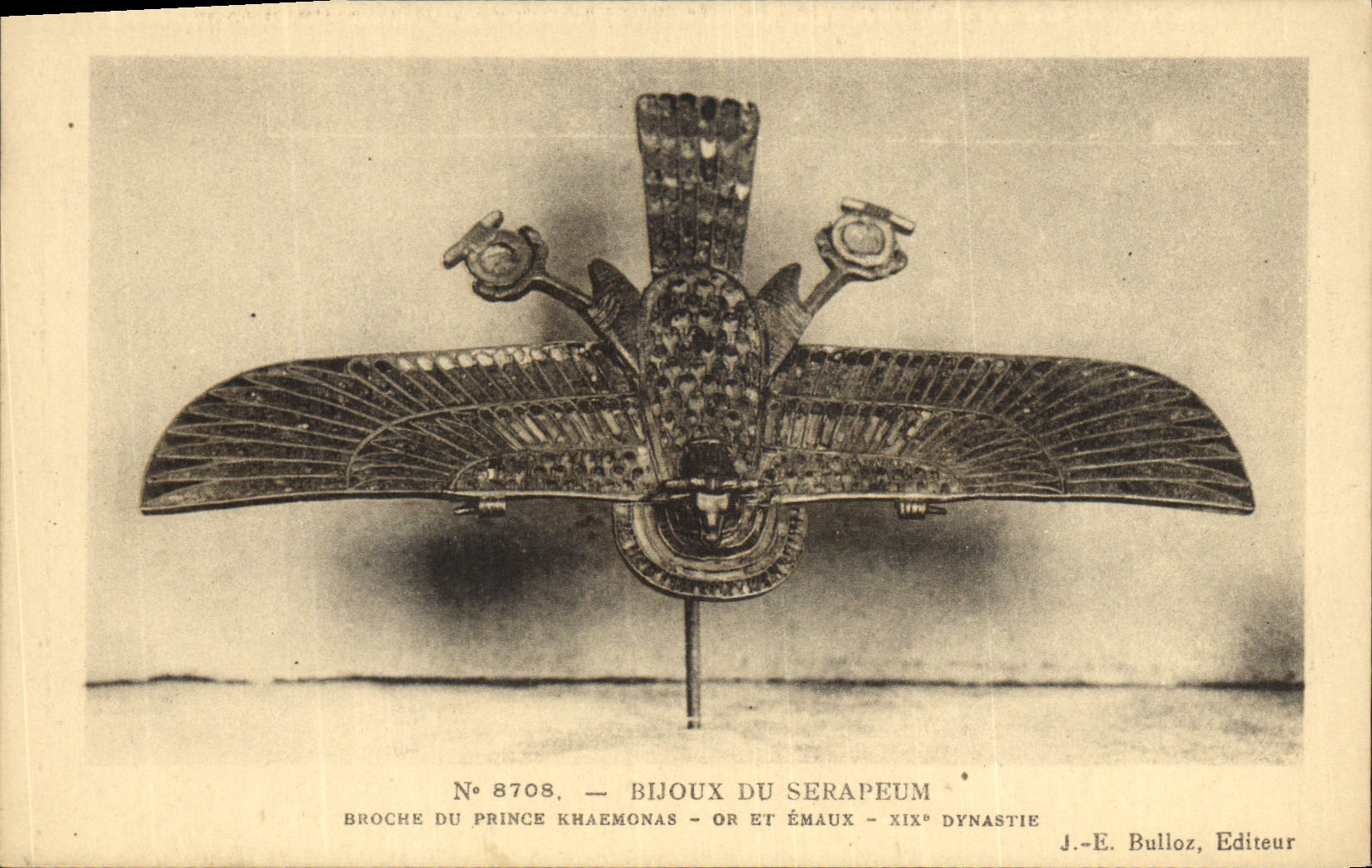 Postal Joyas del Serapeum Alfiler de príncipe Khaemonias