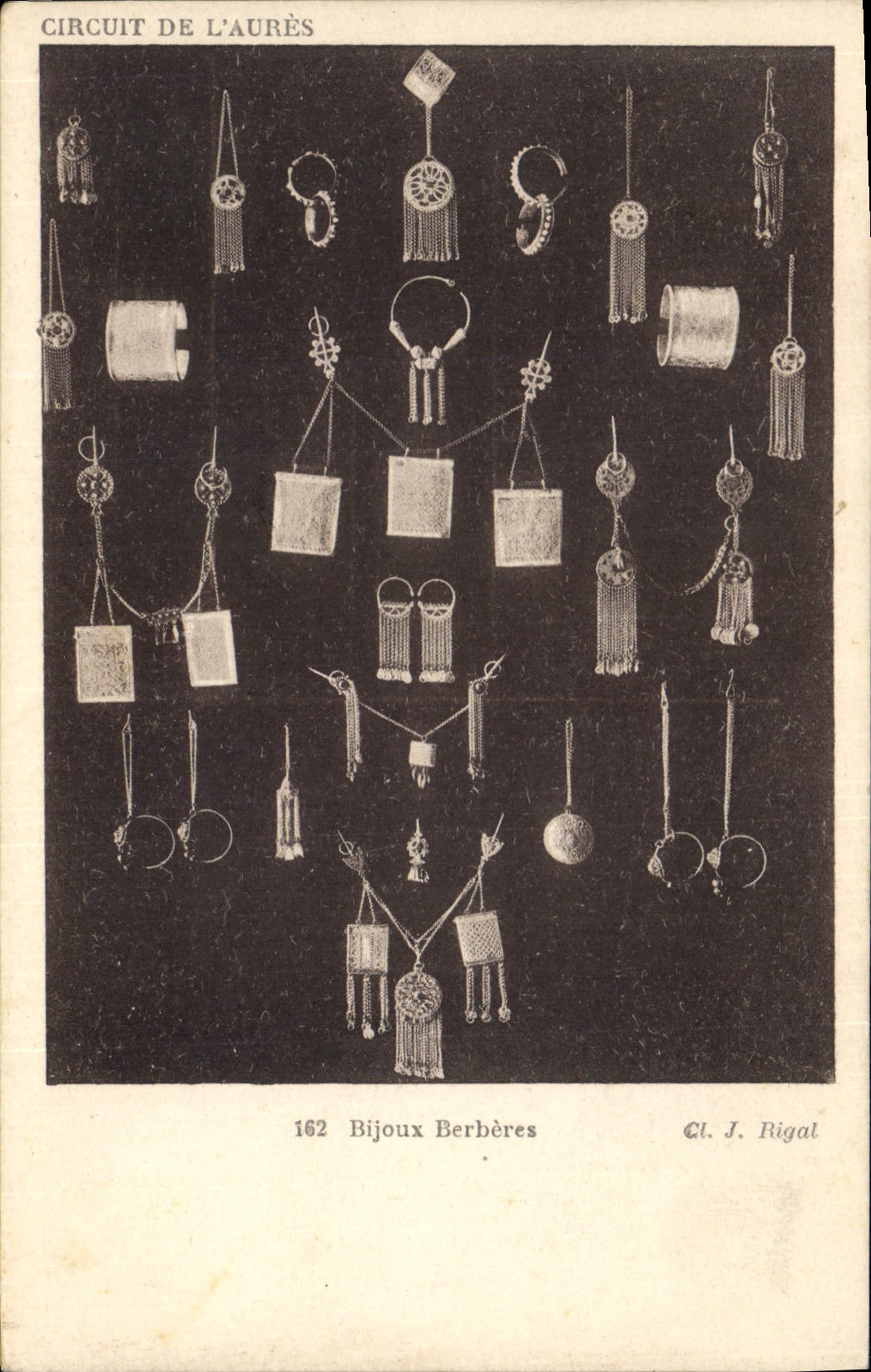 Postal Circuito del Aures Joyas Berberiscas