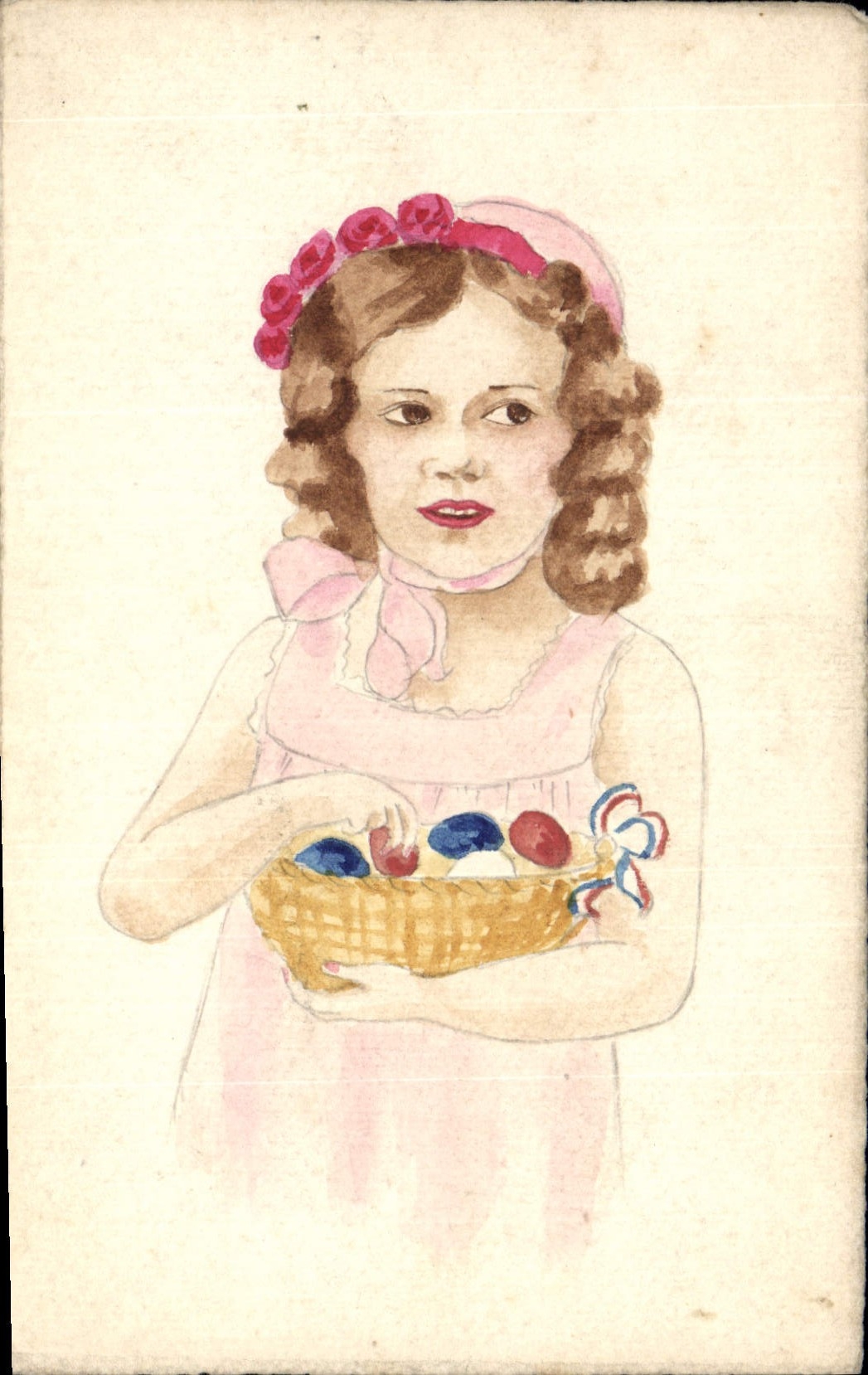 CPA Fantaisie (dessin a la main) Enfant 