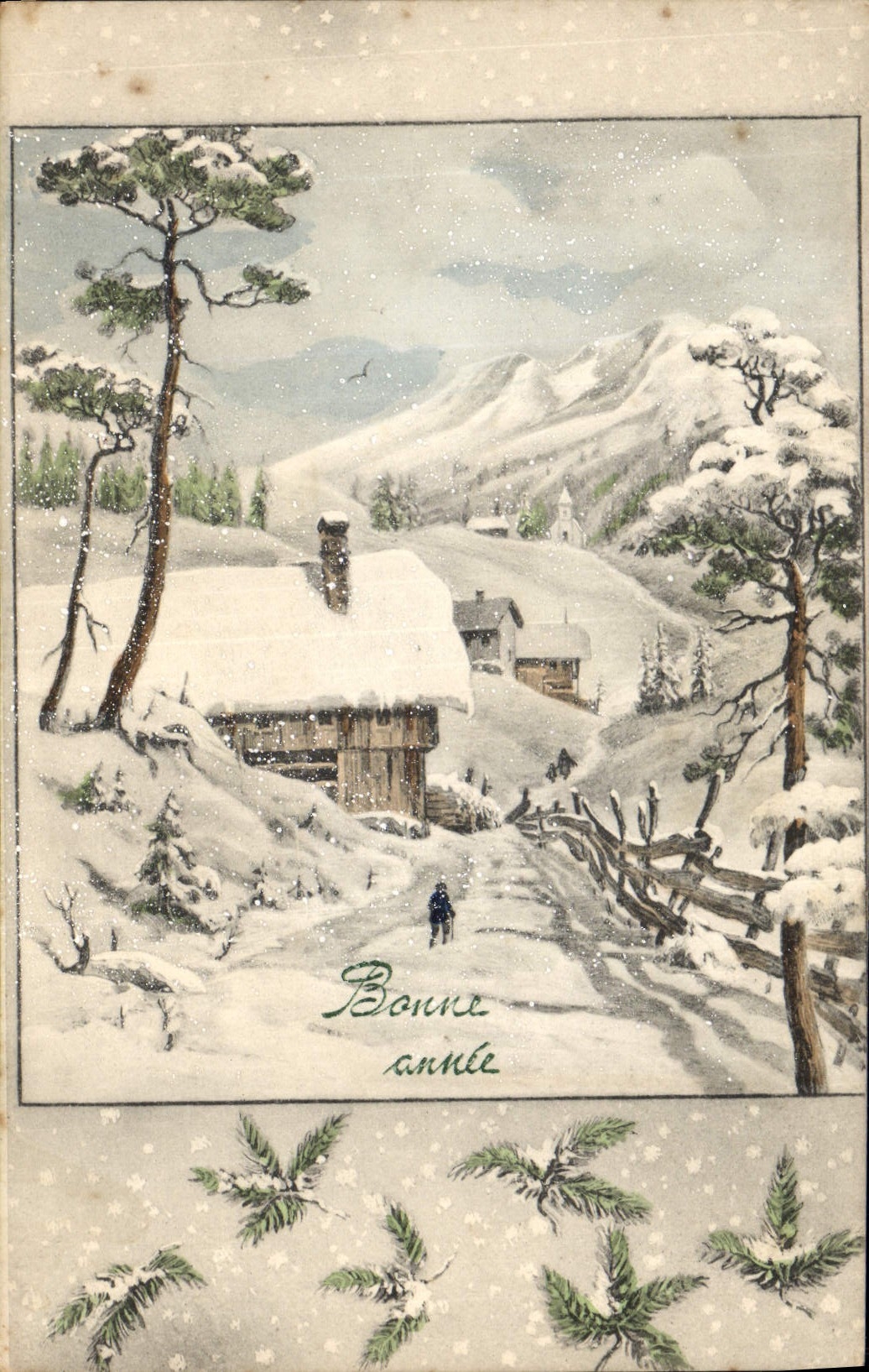 CPA Fantaisie Bonne annee 