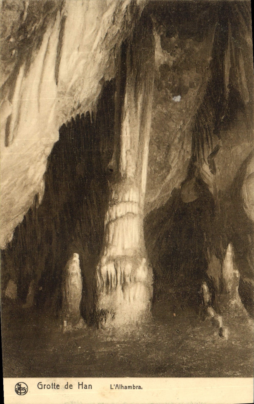 Vintage Postcard Cave of Han Alhambra Caves