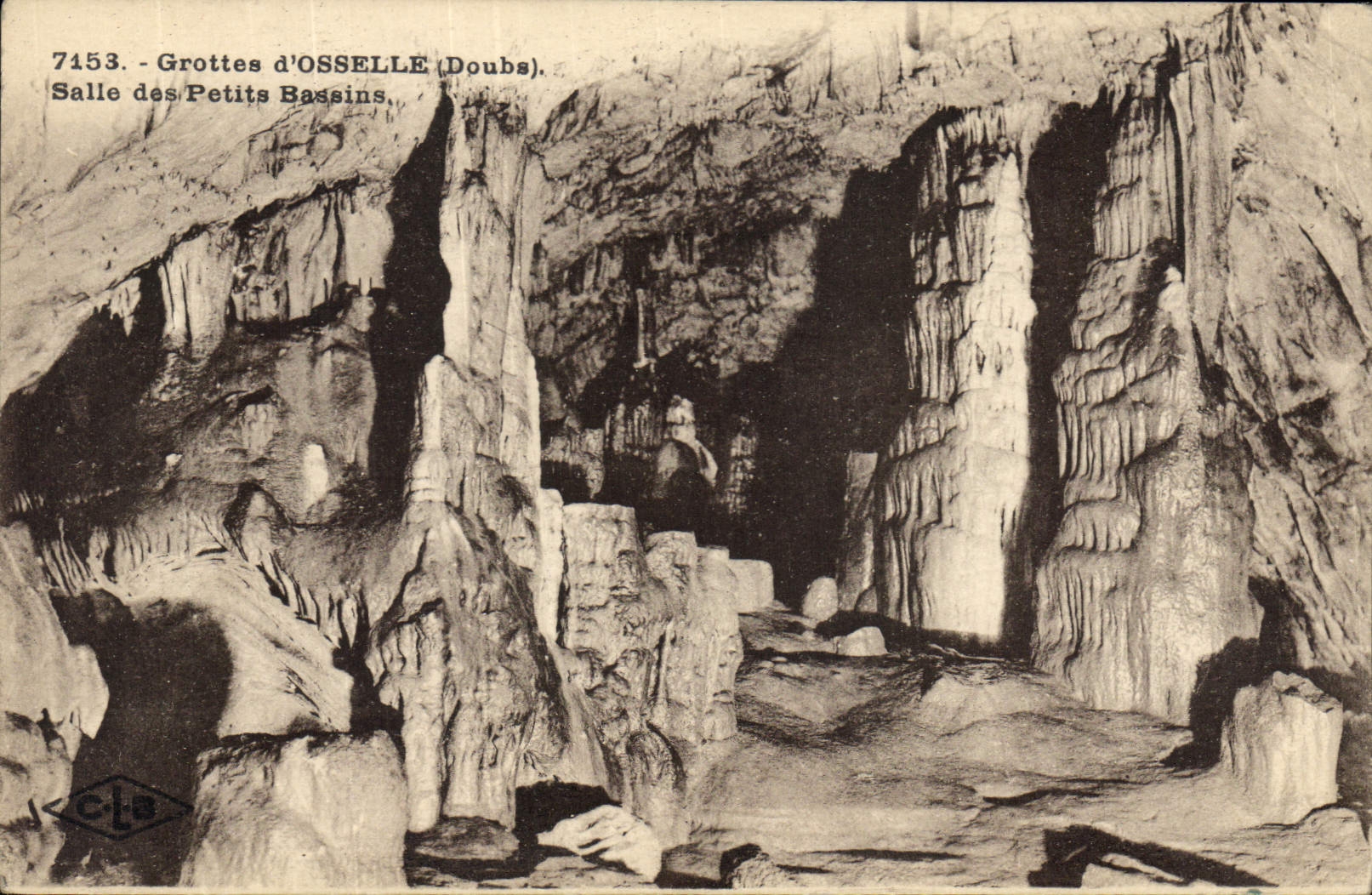 CPA Grotte Grottes d'Osselle Salle des petits Bassins 