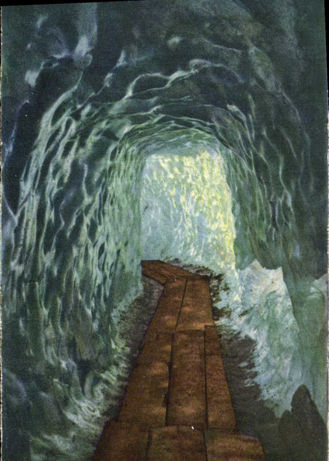 CPA Grotte Grottes Belvedere Furkastrasse Esigrotte Rhonegletscher 