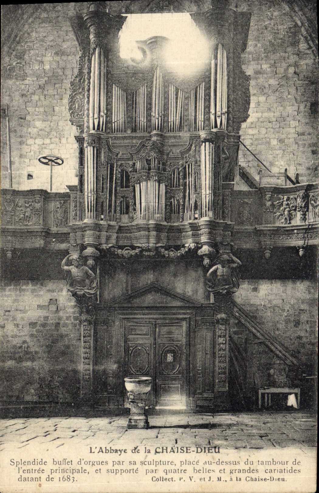 Postal Órgano la Abadía de la Silla Dios