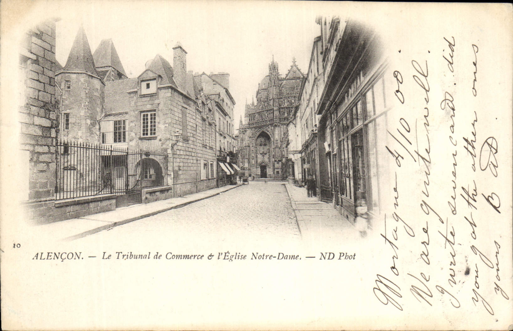 CPA Alencon Le Tribunal de Commerce et l'eglise Notre Dame 