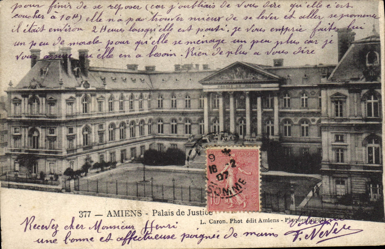 CPA Amiens Palais de Justice 