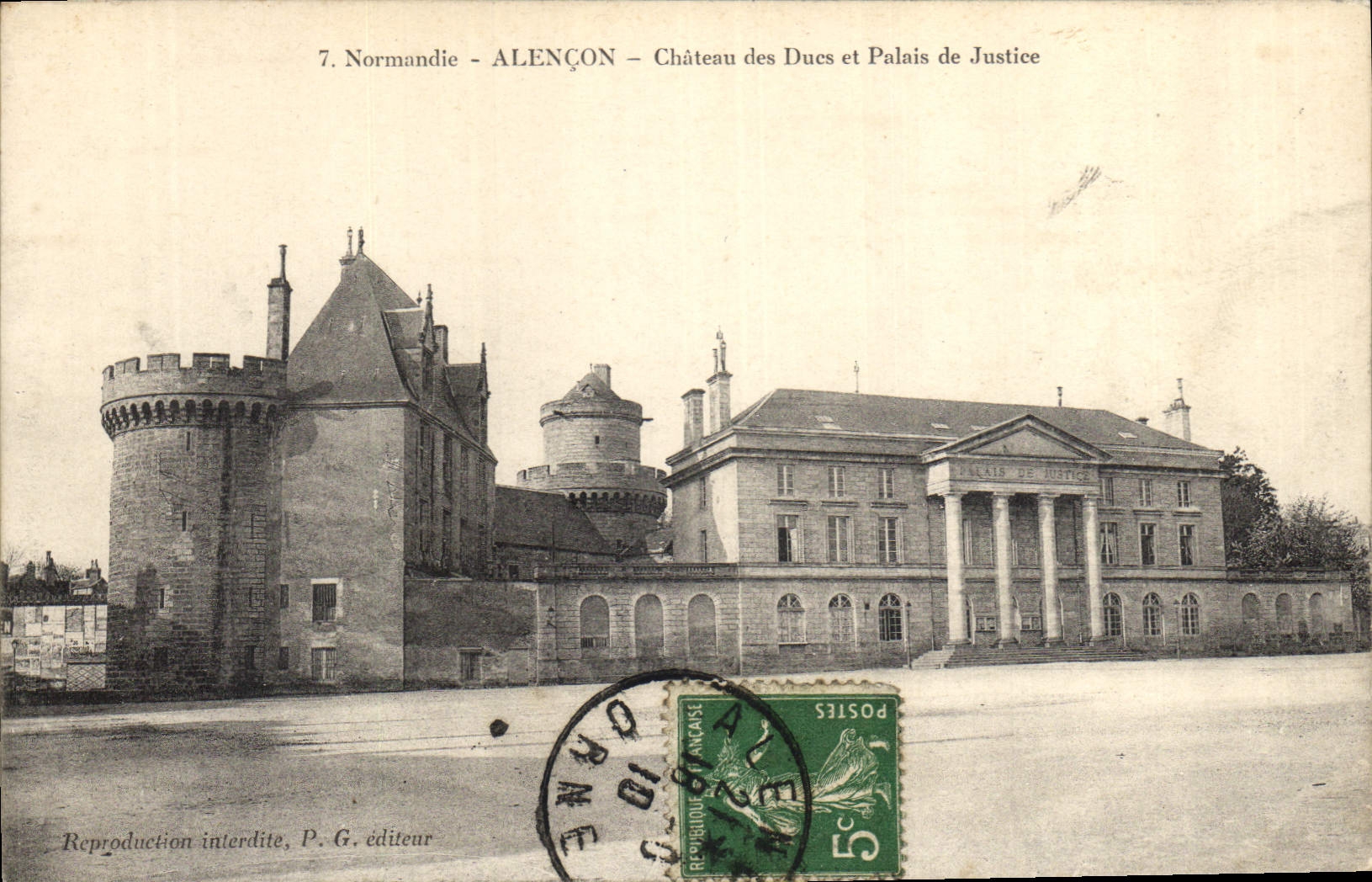 CPA Alencon Chateau des Ducs et Palais de Justice 