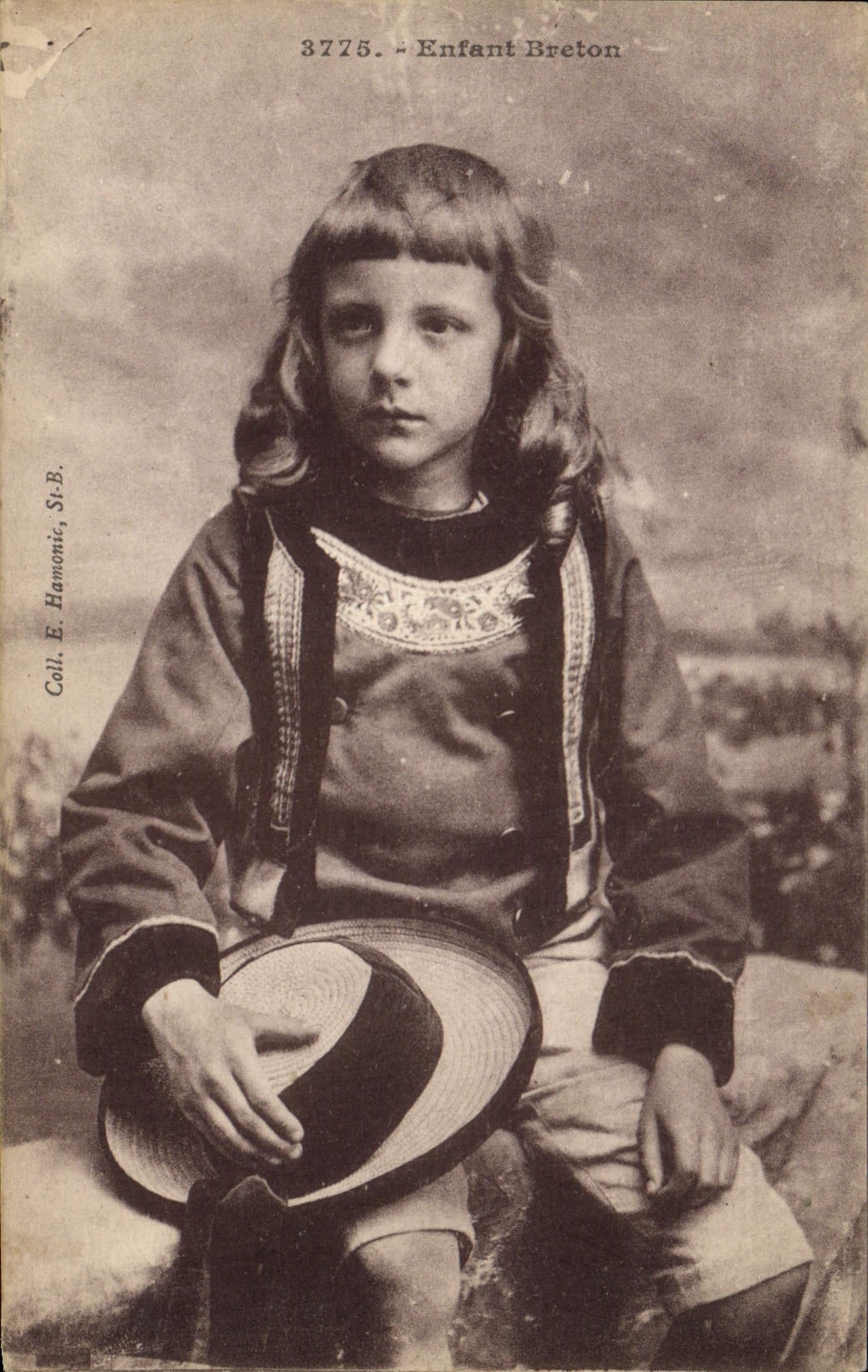 CPA Folklore Enfant Breton